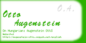 otto augenstein business card