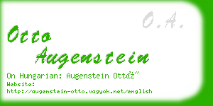 otto augenstein business card